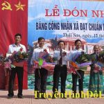 Xã Thái Sơn : Đón nhận đạt chuẩn Quốc gia nông thôn mới.